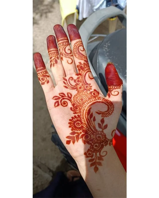 Droplet And Sunflower Lovely Front Hand Mehndi Design Motif Droplet And Sunflower Lovely Front Hand Mehndi Design Motif